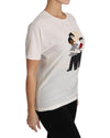 DOLCE &amp; GABBANA Figure Family Silk T-Shirt 36 IT Women