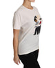 DOLCE &amp; GABBANA Figure Family Silk T-Shirt 40 IT Women