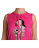 Stunning Dolce &amp; Gabbana Family Silk Tank Top Shirt 38 IT Women