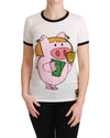 Dolce &amp; Gabbana Year of the Pig Crewneck T-shirt 44 IT Women