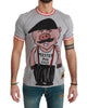 Authentic Dolce &amp; Gabbana Roundneck T-Shirt with Year of the Pig Motive 46 IT Men