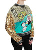 Dolce &amp; Gabbana Crewneck Pullover Sweater with Year of the Pig Motive 40 IT Women