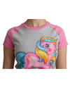 Moschino Couture Crew Neck T-shirt with My Little Pony Motif 42 IT Women