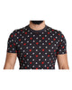 Gorgeous Dolce &amp; Gabbana Dark Gray Hearts Print T-Shirt 48 IT Men