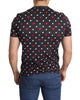 Gorgeous Dolce &amp; Gabbana Dark Gray Hearts Print T-Shirt 48 IT Men