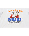 Dolce &amp; Gabbana Crew Neck T-shirt with DG LOVES SUD Motive 40 IT Women