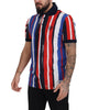 100% Authentic Dolce &amp; Gabbana Striped Polo T-Shirt 48 IT Men