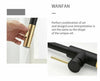 2023 Brushed Gold Spout Matte Black pull out with spray function kitchen mixer tap faucet