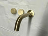 2021 New Burnished Gold Brushed Brass mixer WaterMark WELS round taps wall faucet basin