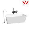 2021 New Marble Stone handle matte black wall taps 1/4 turn matte black pattern