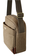 FIB Explorer Canvas Cross Body Travel Bag - Khaki