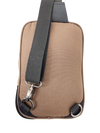 FIB Byron Sling Backpack Bag Travel w/ Single Adjustable Strap - Brown