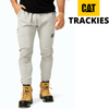 Caterpillar Track Pants Trackies Work Casual Gym Slim Fit w Hem Joggers - Grey - L