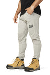 Caterpillar Track Pants Trackies Work Casual Gym Slim Fit w Hem Joggers - Grey - XS