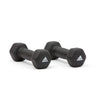 2pc Adidas Hex Dumbbells Gym Training Fitness Weight Lifting Sport Workout