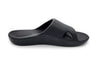 Archline Rebound Orthotic Slides Flip Flop Thongs Slip On Arch Support - Black - Euro 36