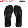 ARCHLINE Breeze Arch Support Orthotic Thongs Flip Flops Arch Support - Black - 35 EUR (Womens 4US)