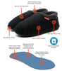 ARCHLINE Orthotic Slippers CLOSED Arch Scuffs Orthopedic Moccasins Shoes - Charcoal Marle - EUR 37