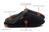 ARCHLINE Orthotic Slippers Slip On Arch Scuffs Orthopedic Moccasins - Charcoal Marle - EUR 35