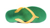 ARCHLINE Orthotic Thongs Arch Support Shoes Footwear Flip Flops Orthopedic - Green/Gold - EUR 41