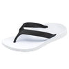 ARCHLINE Orthotic Thongs Arch Support Shoes Footwear Flip Flops Orthopedic - White/Black - EUR 38