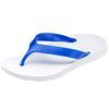 ARCHLINE Orthotic Thongs Arch Support Shoes Footwear Flip Flops Orthopedic - White/Blue - EUR 36