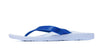 ARCHLINE Orthotic Thongs Arch Support Shoes Footwear Flip Flops Orthopedic - White/Blue - EUR 40