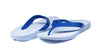 ARCHLINE Orthotic Thongs Arch Support Shoes Footwear Flip Flops Orthopedic - White/Blue - EUR 40