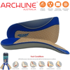 ARCHLINE 3/4 Slim Orthotics Plantar Fasciitis Insoles Balance Support Relief - EUR 38