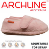 ARCHLINE Orthotic Plus Slippers Closed Scuffs Pain Relief Moccasins - Pink