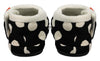 ARCHLINE Orthotic Slippers CLOSED Arch Scuffs Pain Moccasins Relief - Black/White Polka Dots - EUR 36 (Womens 5 US)