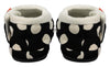 ARCHLINE Orthotic Slippers CLOSED Arch Scuffs Pain Moccasins Relief - Black/White Polka Dots - EUR 40 (Womens 9 US)