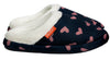 ARCHLINE Orthotic Slippers Slip On Scuffs Pain Relief Moccasins - Navy with Hearts - EUR 37 (Womens US 6)