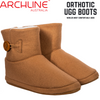 Archline Orthotic UGG Boots Slippers Arch Support Warm Orthopedic Shoes - Chestnut