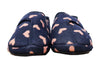 ARCHLINE Orthotic Plus Slippers Closed Scuffs Pain Relief Moccasins - Navy Hearts - EU 35