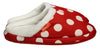 ARCHLINE Orthotic Slippers Slip On Scuffs Pain Relief Moccasins - Red Polka Dot - EUR 35 (Womens US 4)