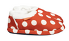 ARCHLINE Orthotic Slippers CLOSED Back Scuffs Moccasins Pain Relief - Red Polka Dots