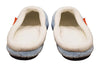 ARCHLINE Orthotic Slippers Slip On Arch Scuffs Pain Relief Moccasins - Baby Blue - EU 38