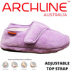 ARCHLINE Orthotic Plus Slippers Closed Scuffs Pain Relief Moccasins - Lilac