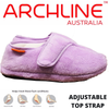 ARCHLINE Orthotic Plus Slippers Closed Scuffs Pain Relief Moccasins - Lilac - EU 41