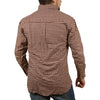 Mens FLANNELETTE SHIRT Check 100% COTTON Flannel Vintage Long Sleeve - 97 (Full Placket) - M