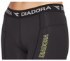 DIADORA Ladies Compression Sports 3/4 Tights Gym Yoga Thermals - Black - 8