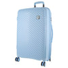 Pierre Cardin Inspired Milleni Checked Luggage Bag Travel Carry On Suitcase 75cm (124L) - Blue