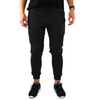 Mens Skinny Track Pants Joggers Trousers Gym Casual Sweat Cuffed Slim Trackies Fleece - Black - M