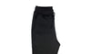 Mens Skinny Track Pants Joggers Trousers Gym Casual Sweat Cuffed Slim Trackies Fleece - Black - S