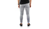 Mens Skinny Track Pants Joggers Trousers Gym Casual Sweat Cuffed Slim Trackies Fleece - Heather Grey - L