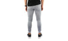 Mens Skinny Track Pants Joggers Trousers Gym Casual Sweat Cuffed Slim Trackies Fleece - Heather Grey - S