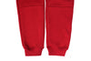 Mens Skinny Track Pants Joggers Trousers Gym Casual Sweat Cuffed Slim Trackies Fleece - Red - L