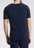 Mens Thermal Short Sleeve Top Microfleece Baselayer Underwear T Shirt - Navy - M