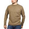 100% SHETLAND WOOL CREW Round Neck Knit JUMPER Pullover Mens Sweater Knitted